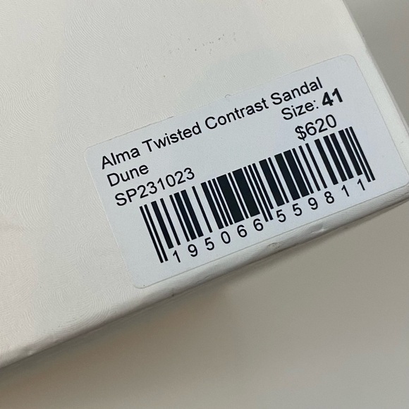 Ulla Johnson Alma Twisted Snakeskin Sandals in Dune - Picture 5 of 8